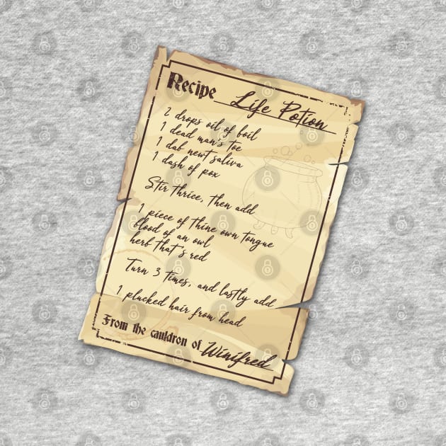 Life Potion Recipe by NinthStreetShirts